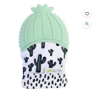 NWT Itzy Ritzy Silicone Teething Mitt Cactus